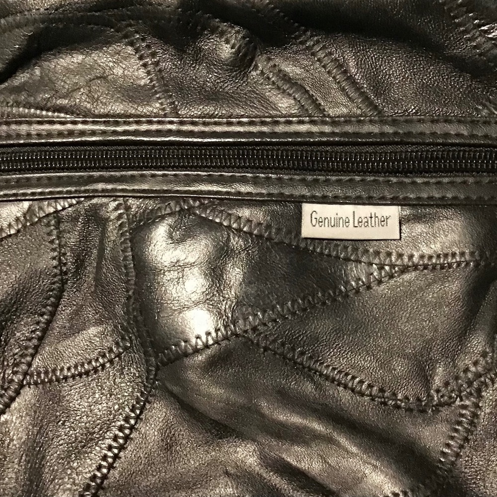 LEATHER PATCHWORK BACKPACK - Picture 2 of 7